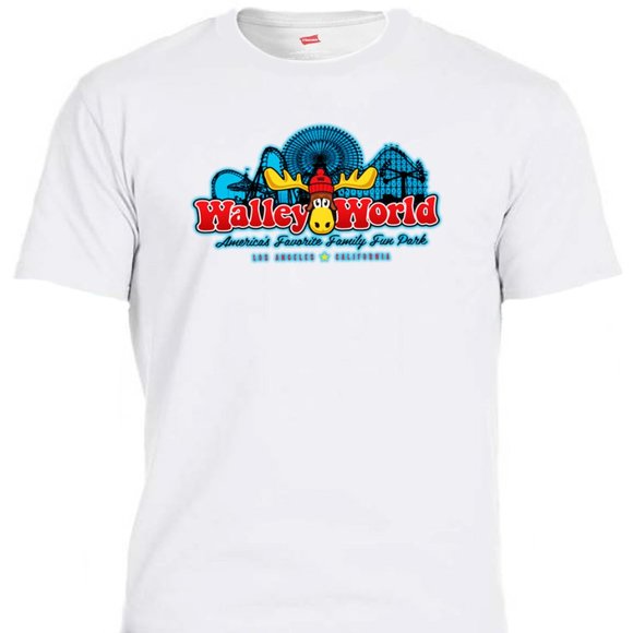 WALLY WORLD, COOL MENS IVORY OR WHITE TEE  T-1696 - Picture 2 of 4